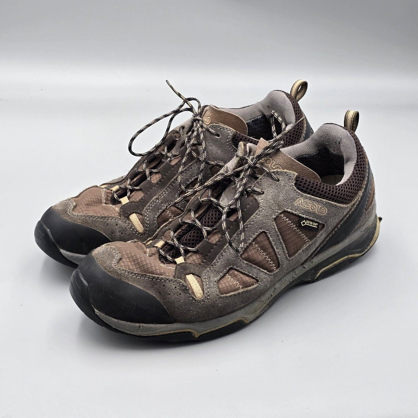 Asolo Men's Size 8 Women's 9 Gore-Tex GTX Megaton GV Brown Leather Hiking Shoes