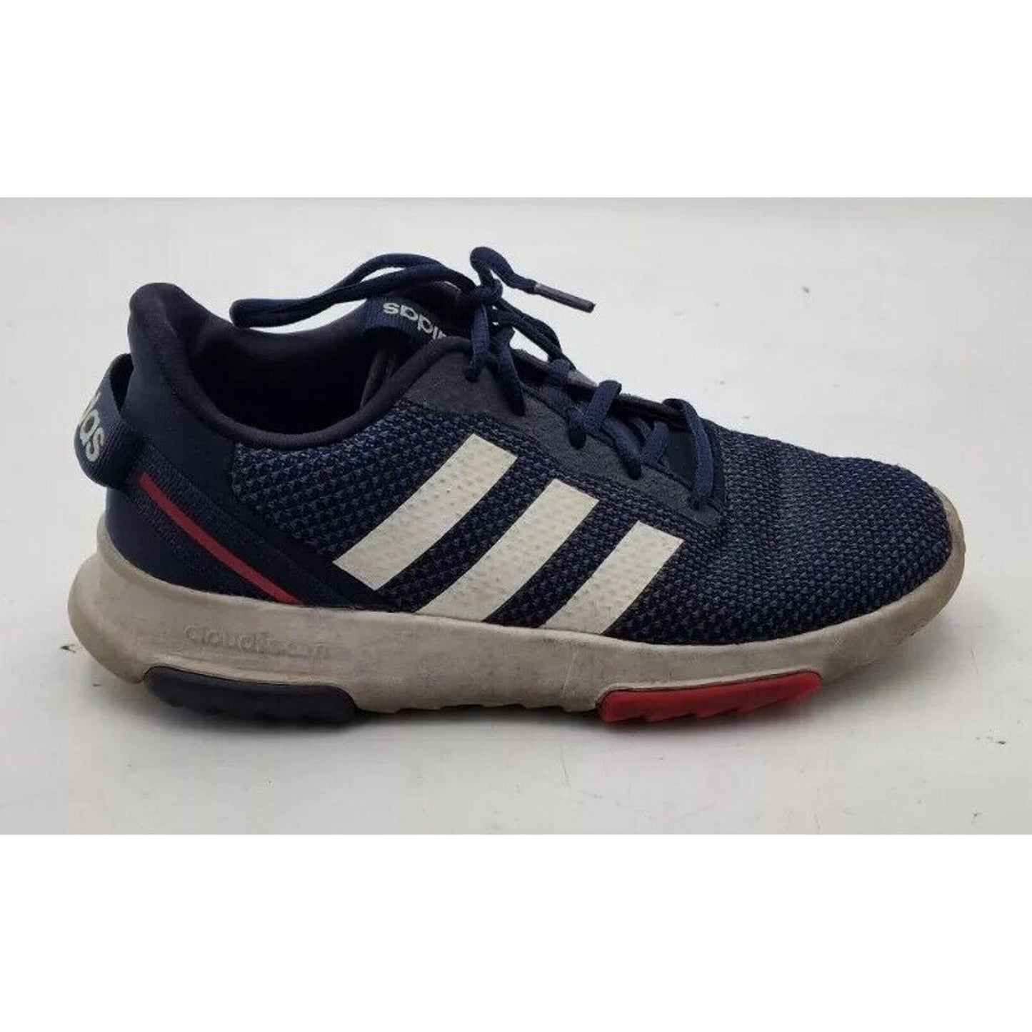 Adidas Mens Size 6 US Racer TR 2.0 Cloud Foam Blue White Running Shoes Sneakers