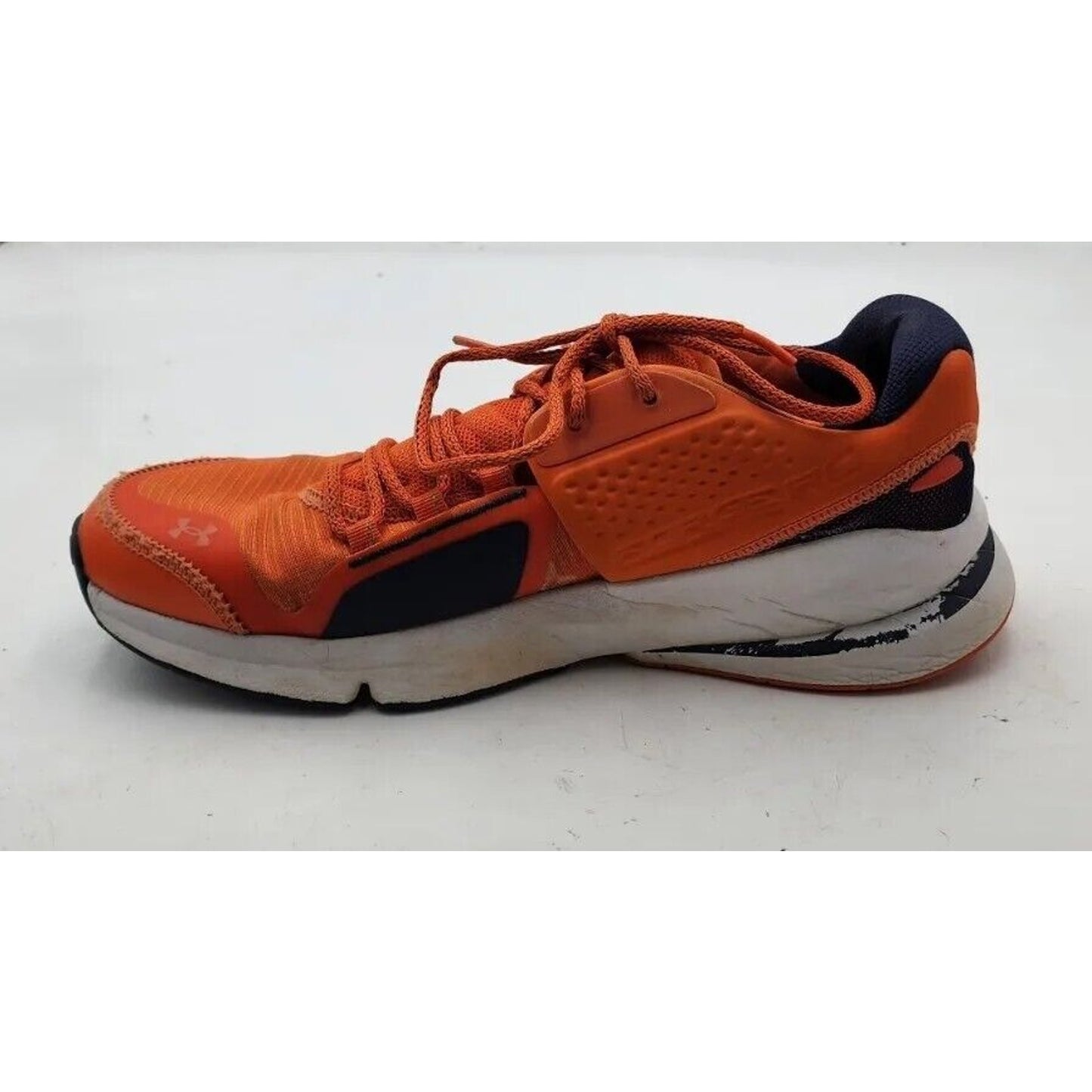 UNDER ARMOUR Mens Size 12.5 US Forge RC Orange Blue MD OR Running Shoes Sneakers