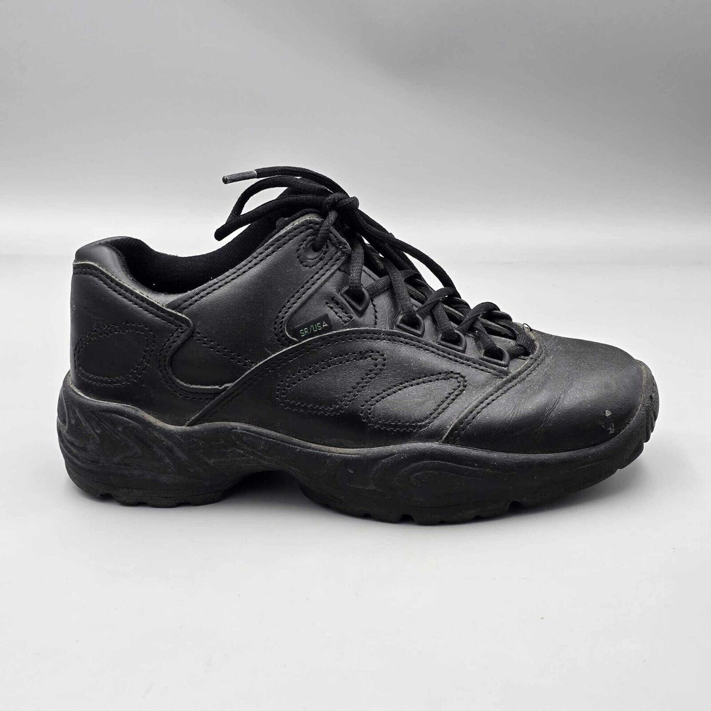 Reebok Women's Size 8.5 M Postal Express Black Leather Slip Resistant Work Shoes