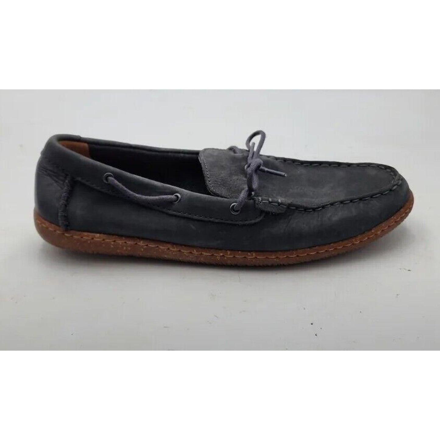 Clarks Men's Size 10 M Wallabee Saltash Blue Comfort Boat Shoes Mocassins EUC !