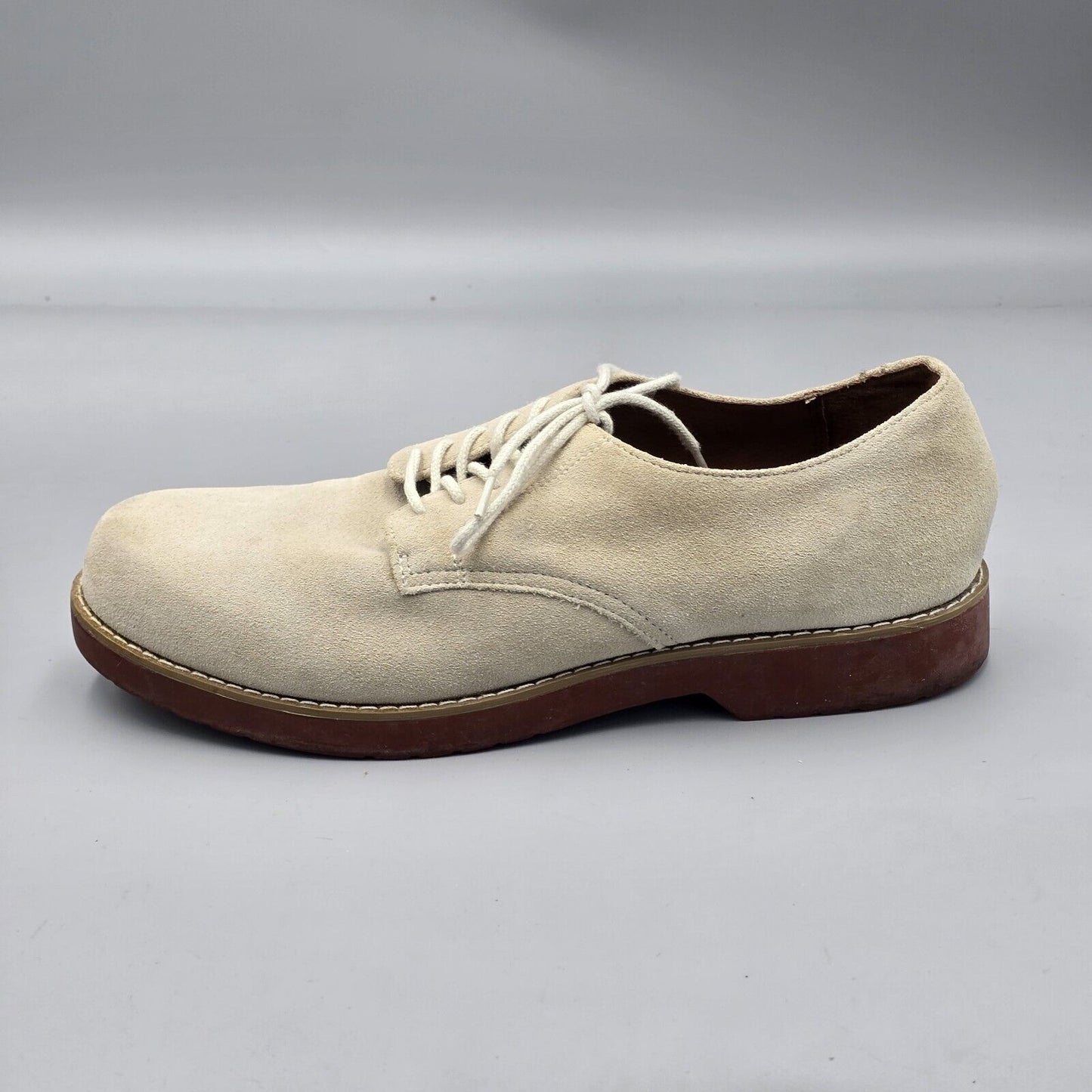 G.H. Bass & Co Men's Size 11 M Exeterm Beige Suede Casual Dress Oxfords Shoes