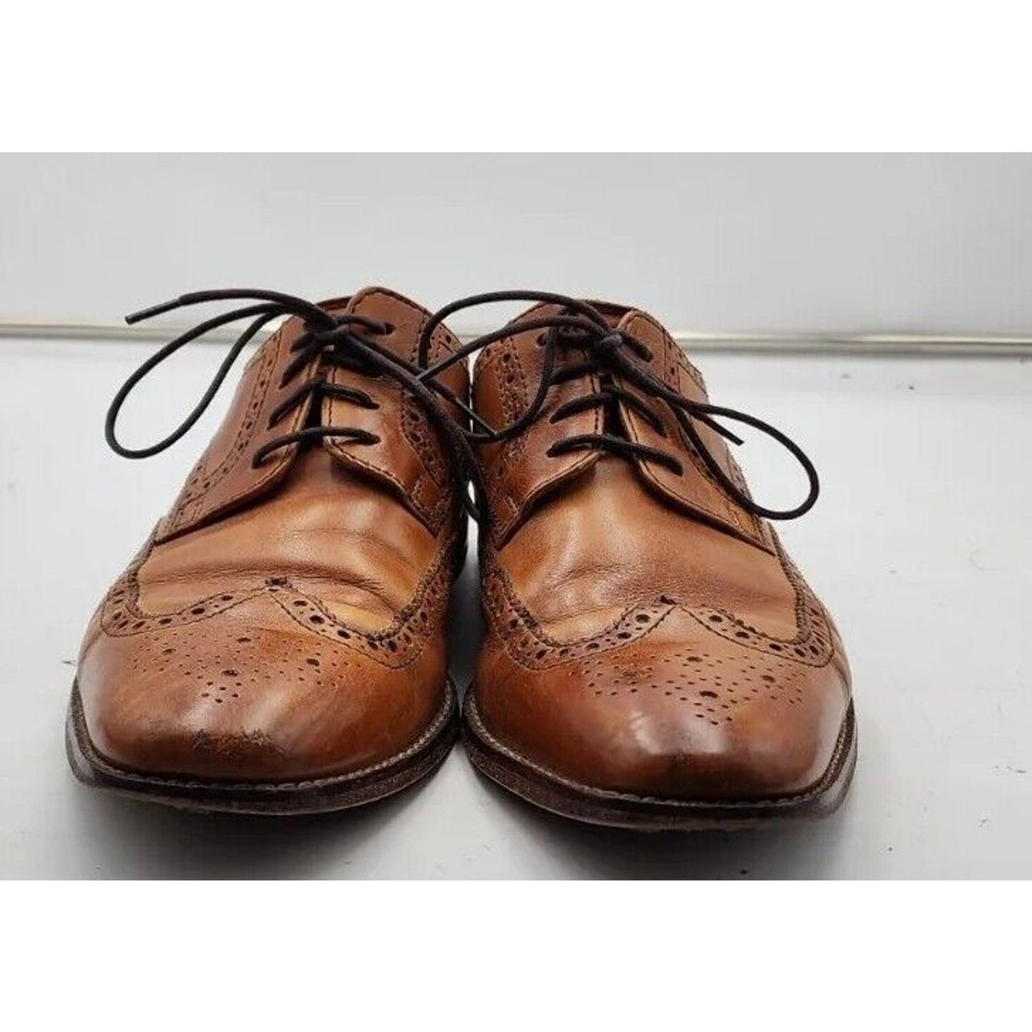 Cole Haan Men’s Size 8.5 Brown Leather NikeAir Sole Wingtip Brogue Oxfords Shoes