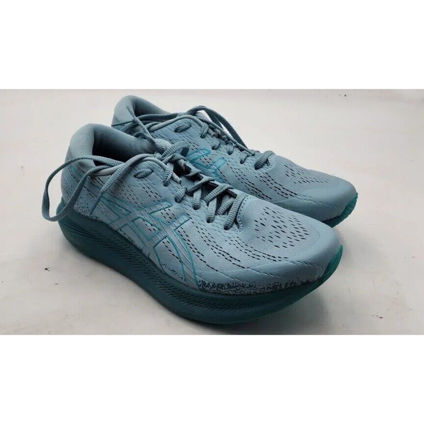 ASICS Womens Size 8 US WalkRide FF Light Blue Lace Up Walking Shoes Sneakers VGC