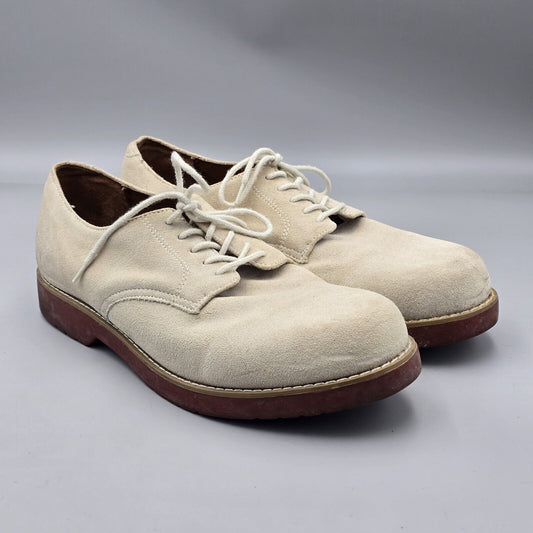 G.H. Bass & Co Men's Size 11 M Exeterm Beige Suede Casual Dress Oxfords Shoes