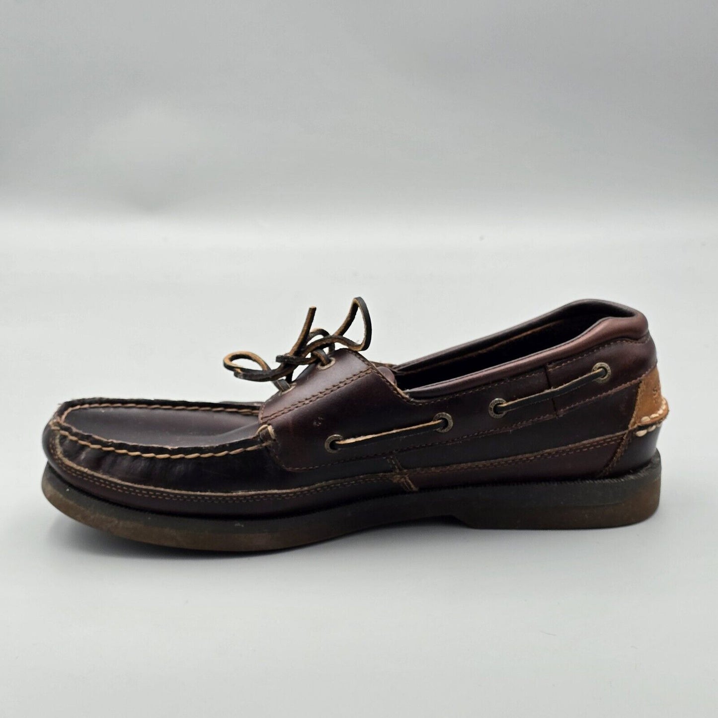 Sperry Top Sider Men’s Size 13 M Ameretto Leather Mako 2 Eye Boat Shoes