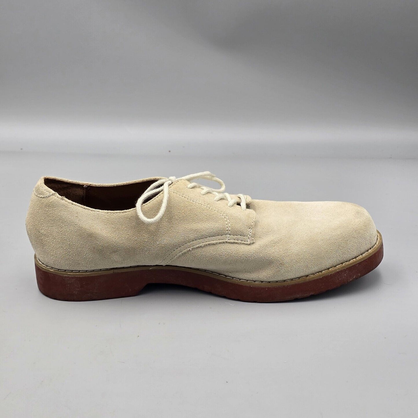 G.H. Bass & Co Men's Size 11 M Exeterm Beige Suede Casual Dress Oxfords Shoes