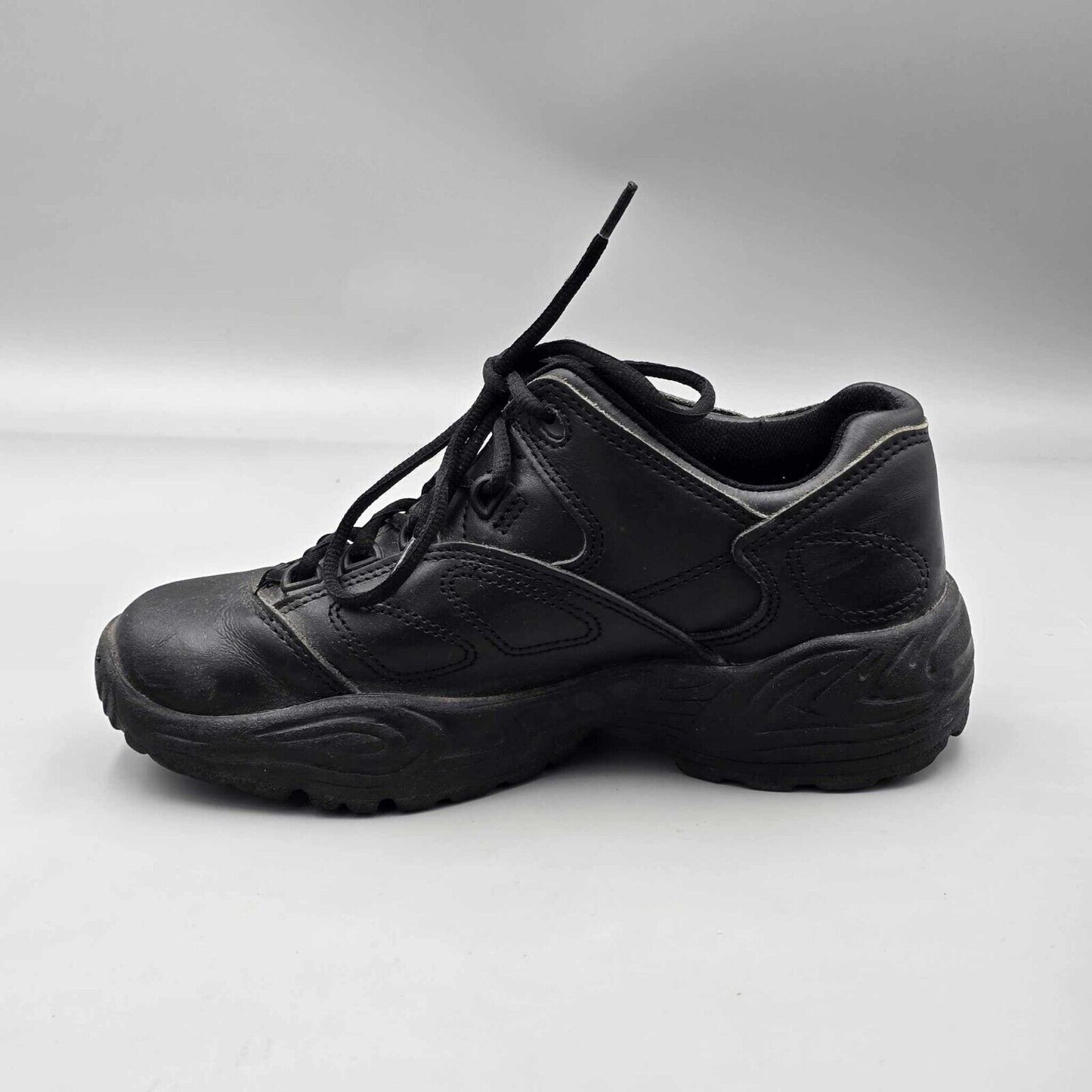 Reebok Women's Size 8.5 M Postal Express Black Leather Slip Resistant Work Shoes