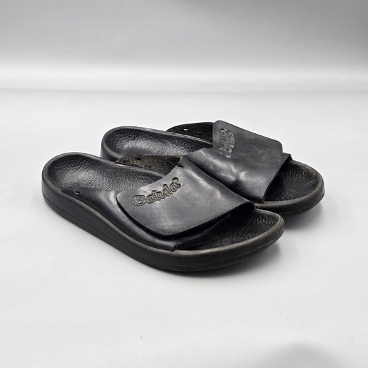 Betula By Birkenstock Size 40 EU 9 US Women 7 US Men Black Mono Leather Slides