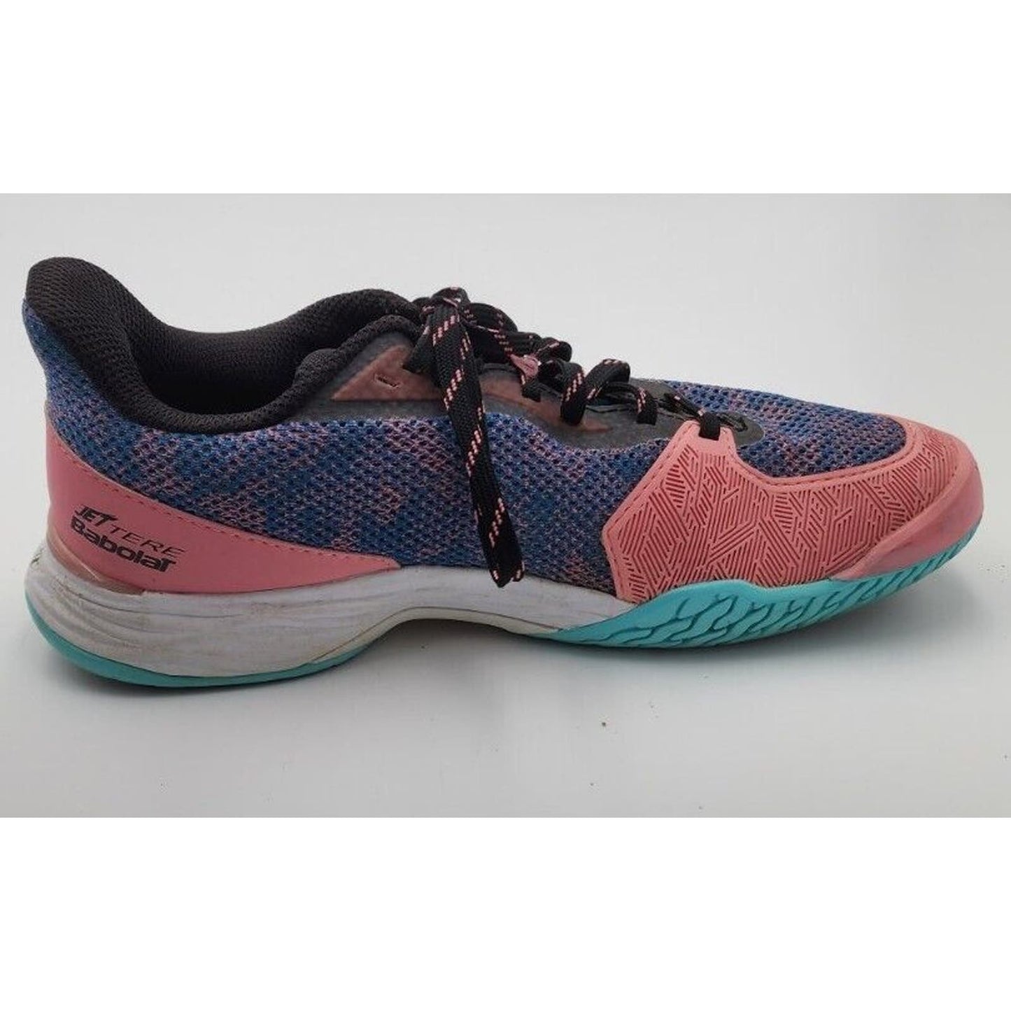 Babolat Jet Tere AC Hard Court Tennis Shoes Blue Pink Low Top Women's Size 8 US