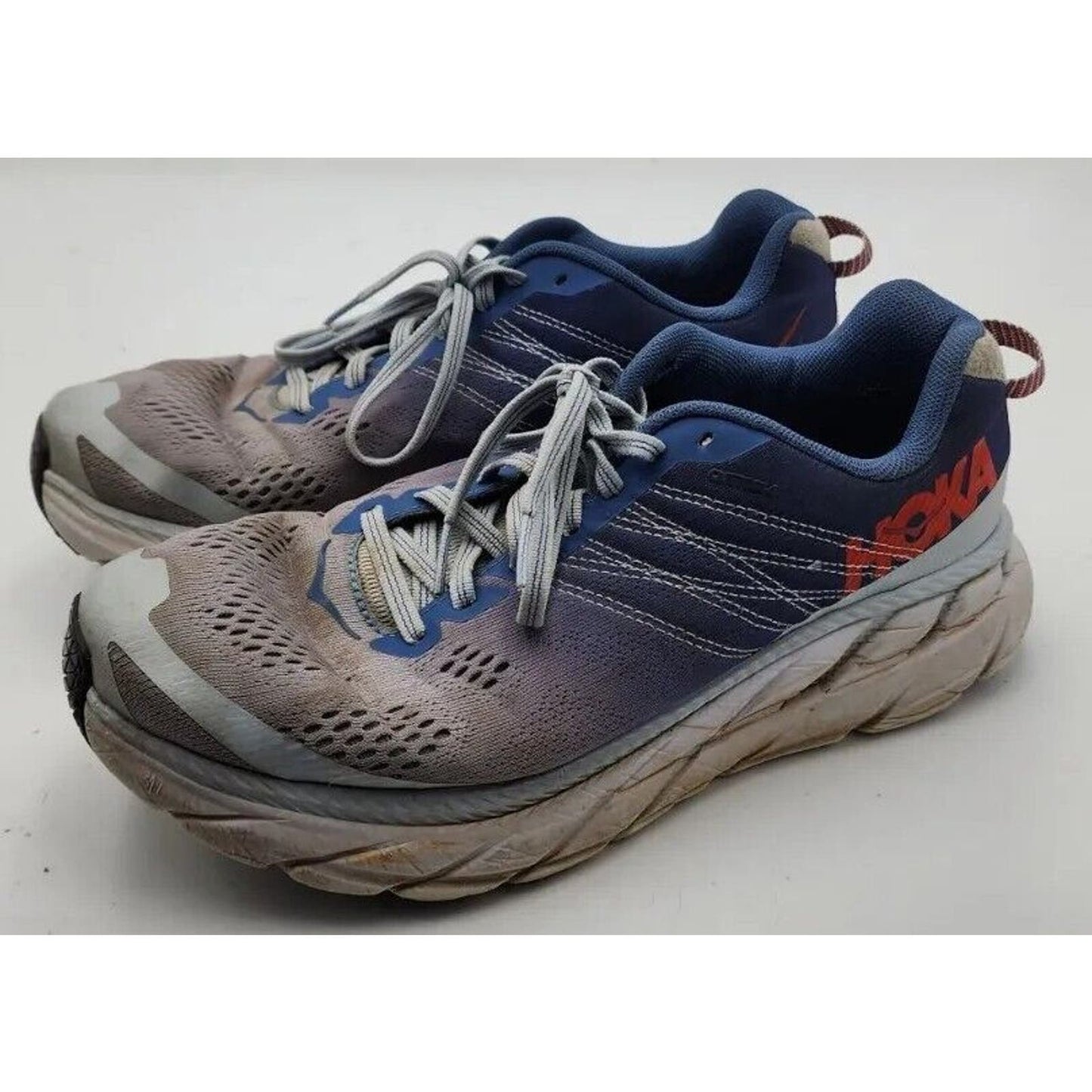 Hoka One One Clifton 6 Wide Moonlight Blue Plein Air Women's Size 9.5 D *Worn!