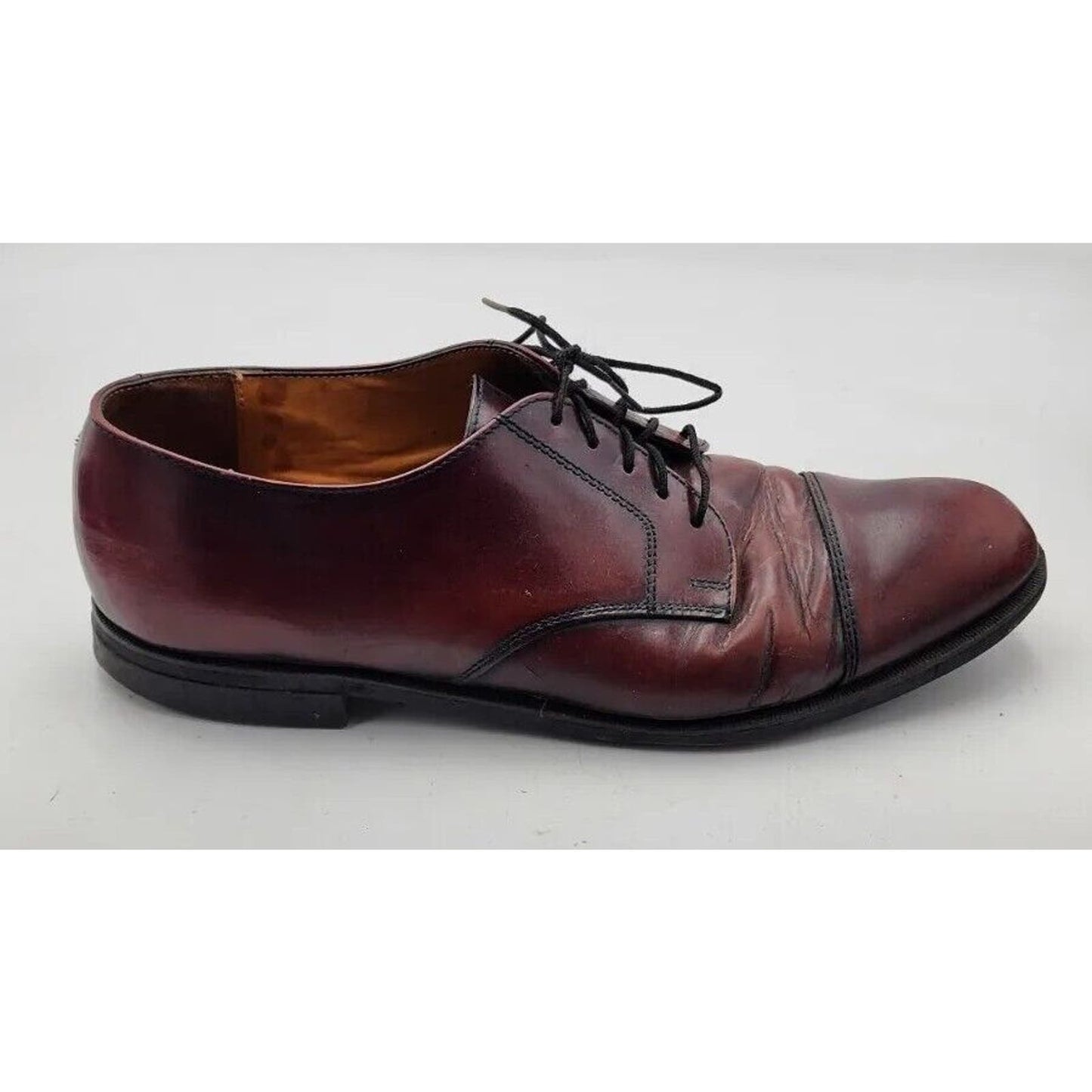 Cole Haan Crafted In Maine Burgundy Leather Oxfords Dress Shoes Men's Size 12 D