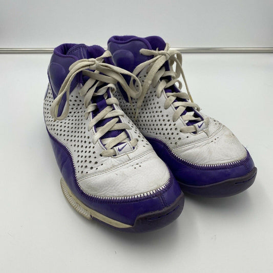 Nike Zoom BB II Varsity Purple White Basketball Shoes 317993-151 Men's Size 10.5