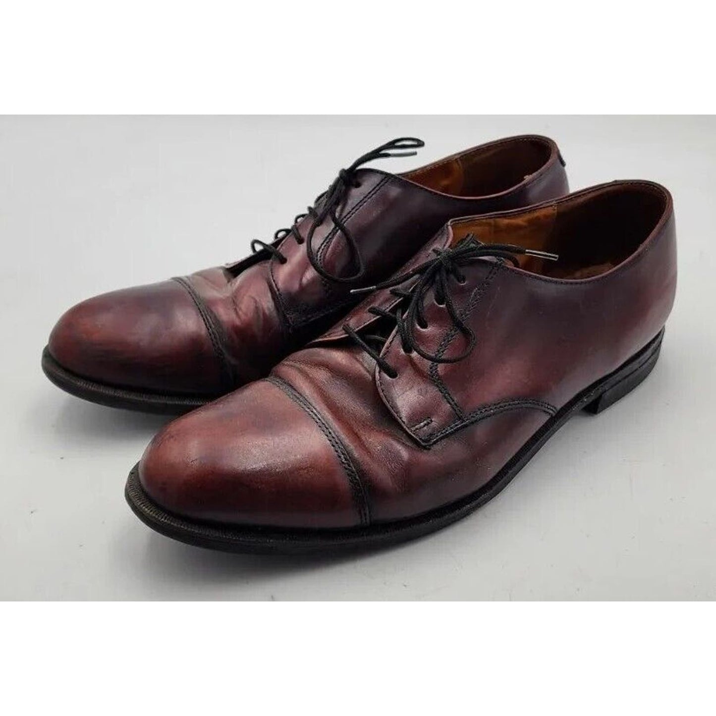 Cole Haan Crafted In Maine Burgundy Leather Oxfords Dress Shoes Men's Size 12 D