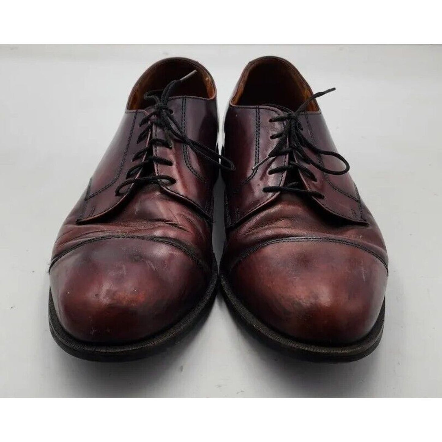 Cole Haan Crafted In Maine Burgundy Leather Oxfords Dress Shoes Men's Size 12 D