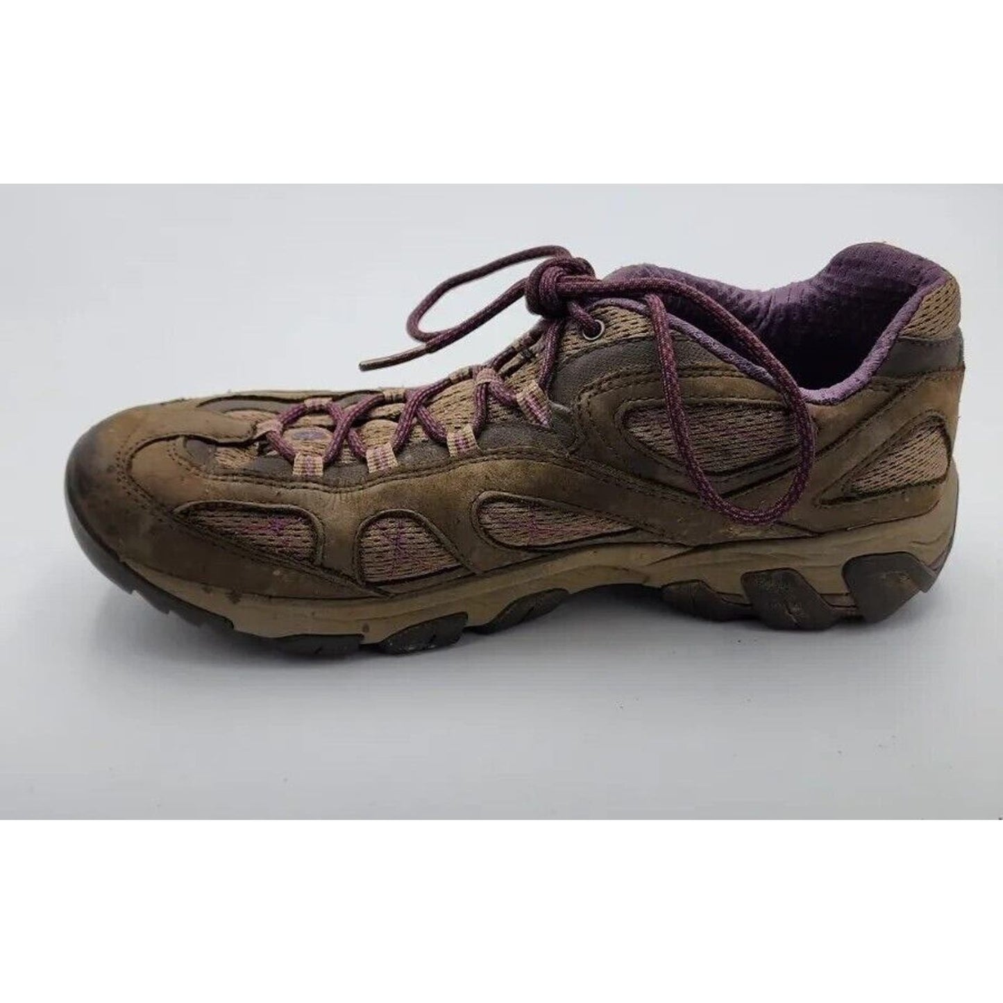 TEVA Genea Trail Hiking Sneaker Gray Pink Walking Comfort Padded Womens Size 8.5